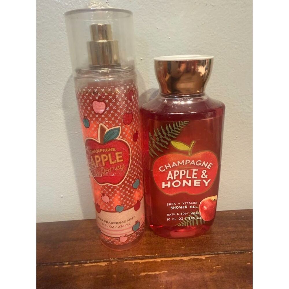 Bath & Body Works Champagne Apple & Honey mist and gel